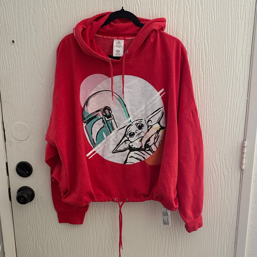 Disney Parks Grogu & Mandalorian Pullover Hoodie